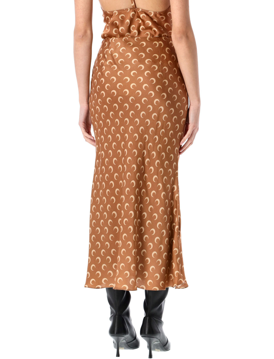 Moon satin midi skirt - Spazio Pritelli