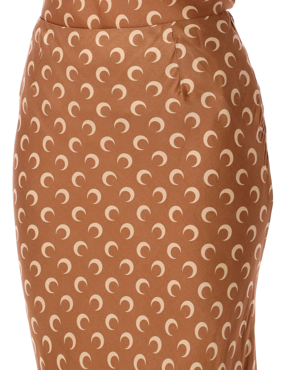 Moon satin midi skirt - Spazio Pritelli