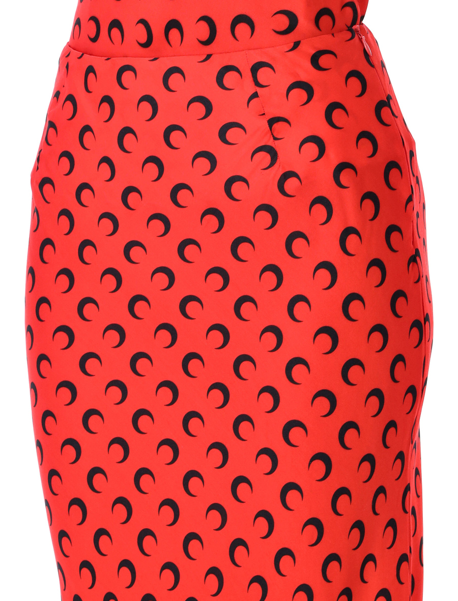 Moon satin midi skirt - Spazio Pritelli