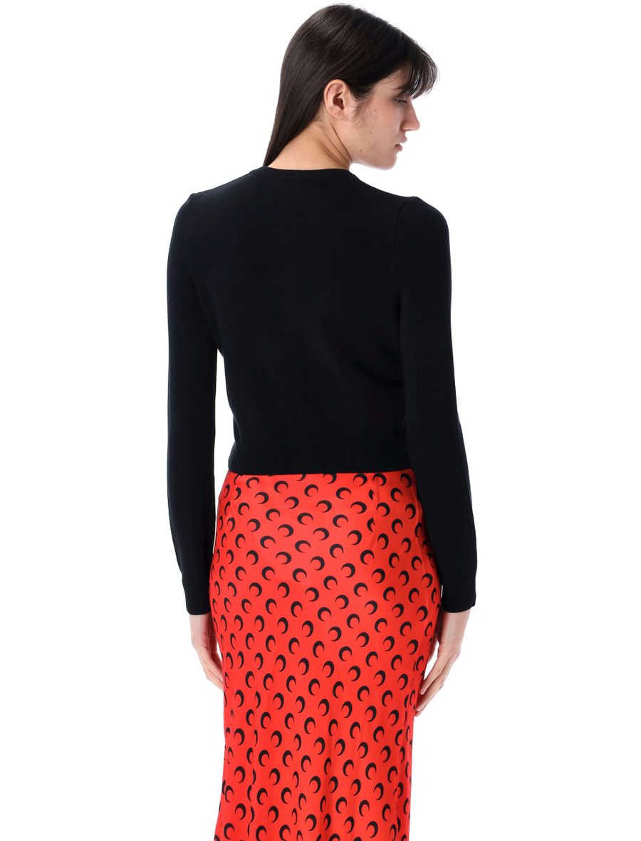 Moon logo knit cardigan - Spazio Pritelli