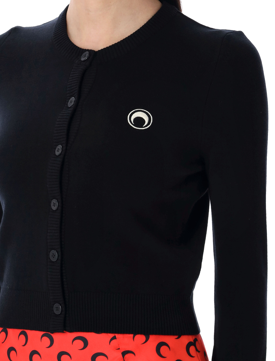 Moon logo knit cardigan - Spazio Pritelli