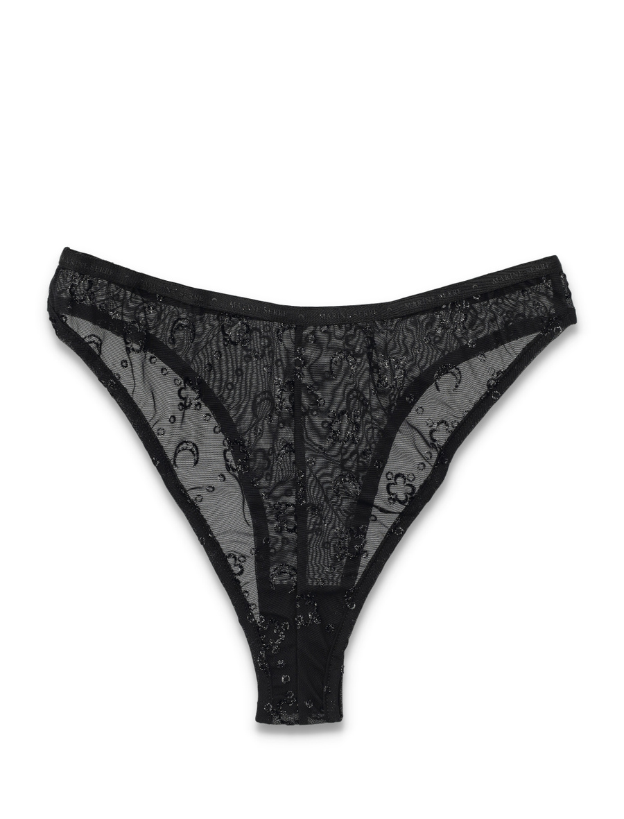 Mesh flock brief glitter - Spazio Pritelli