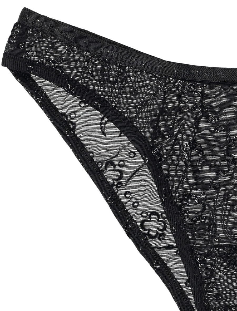 Mesh flock brief glitter - Spazio Pritelli