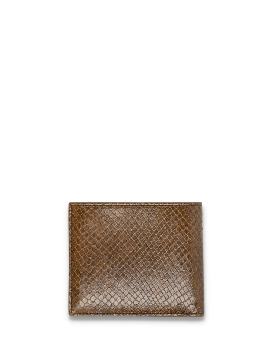 Printed python classic bifold wallet - Spazio Pritelli